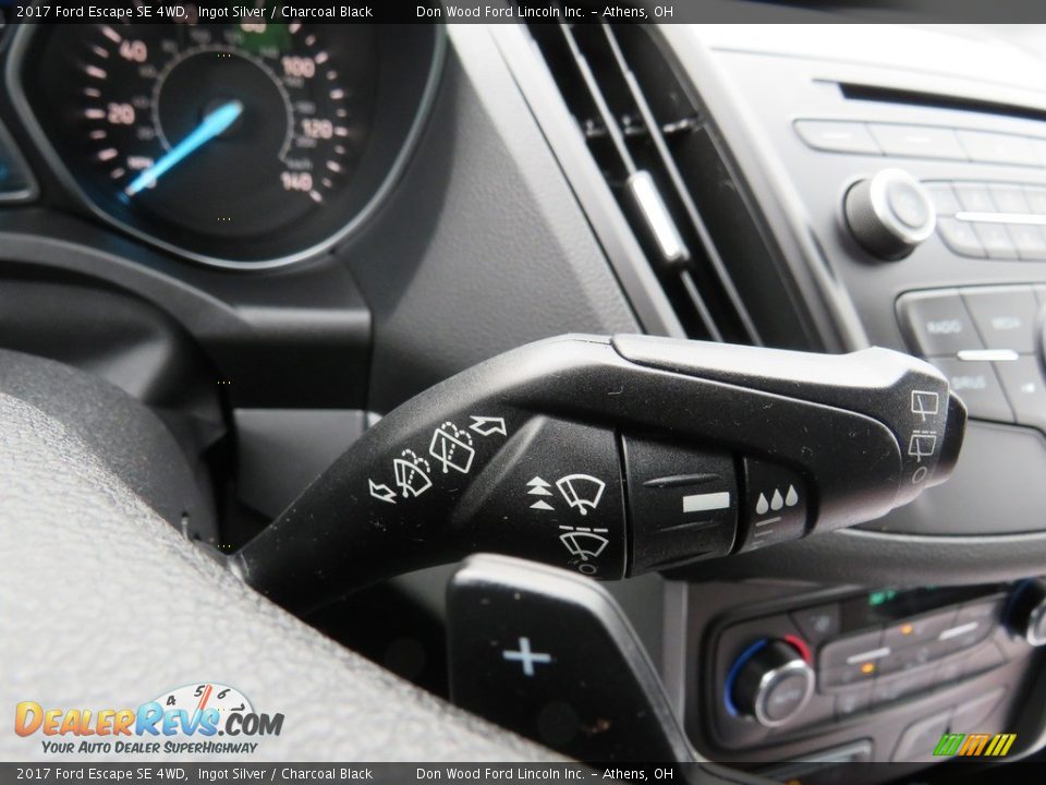 2017 Ford Escape SE 4WD Ingot Silver / Charcoal Black Photo #26