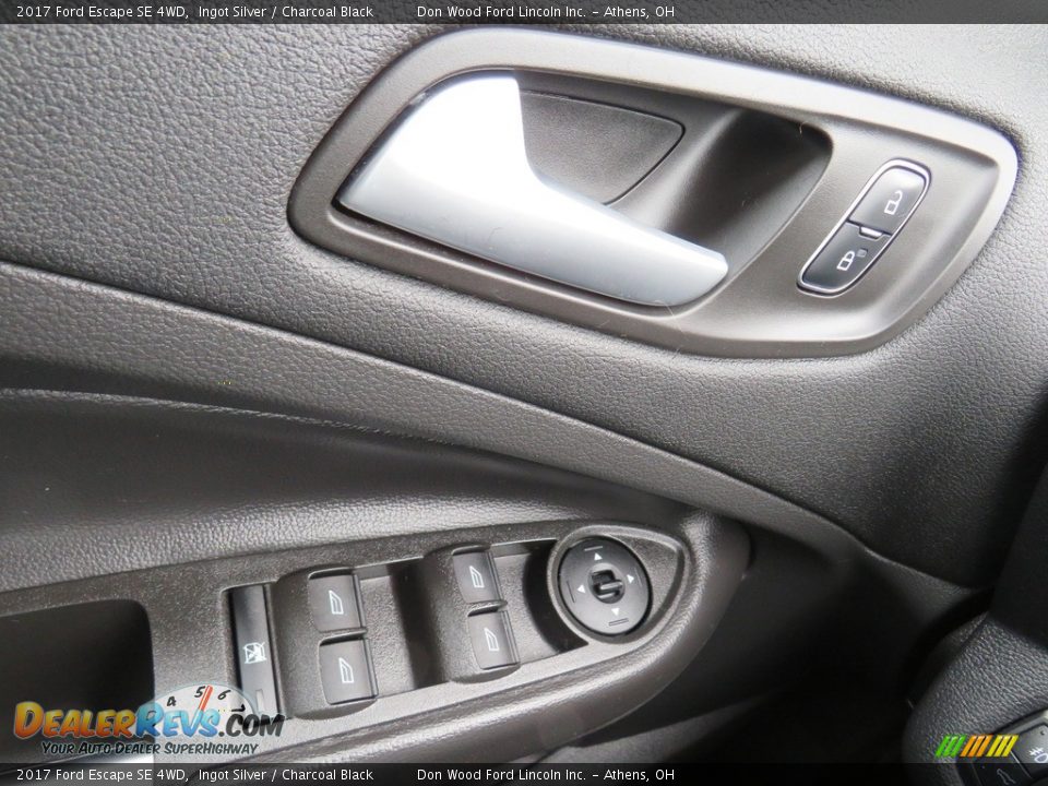 2017 Ford Escape SE 4WD Ingot Silver / Charcoal Black Photo #27