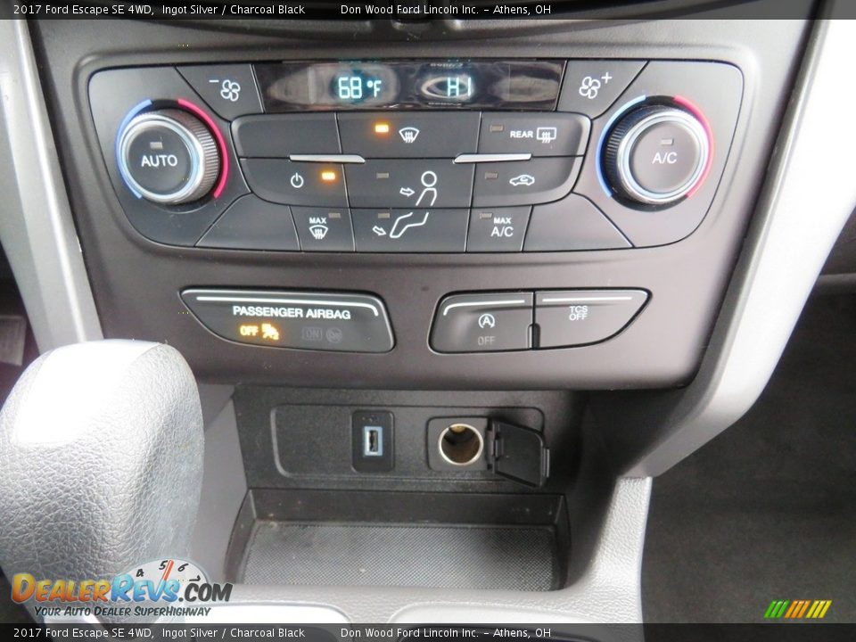 2017 Ford Escape SE 4WD Ingot Silver / Charcoal Black Photo #30