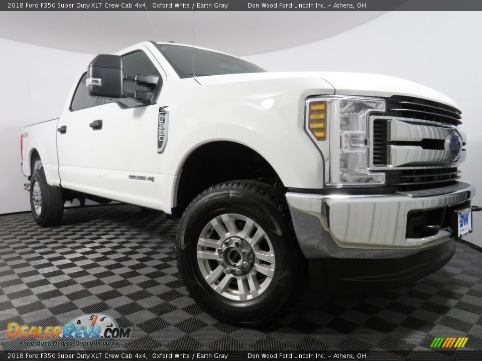 2018 Ford F350 Super Duty XLT Crew Cab 4x4 Oxford White / Earth Gray Photo #5