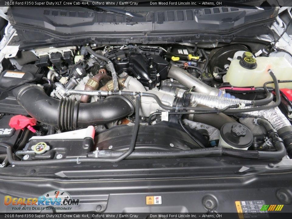 2018 Ford F350 Super Duty XLT Crew Cab 4x4 Oxford White / Earth Gray Photo #6