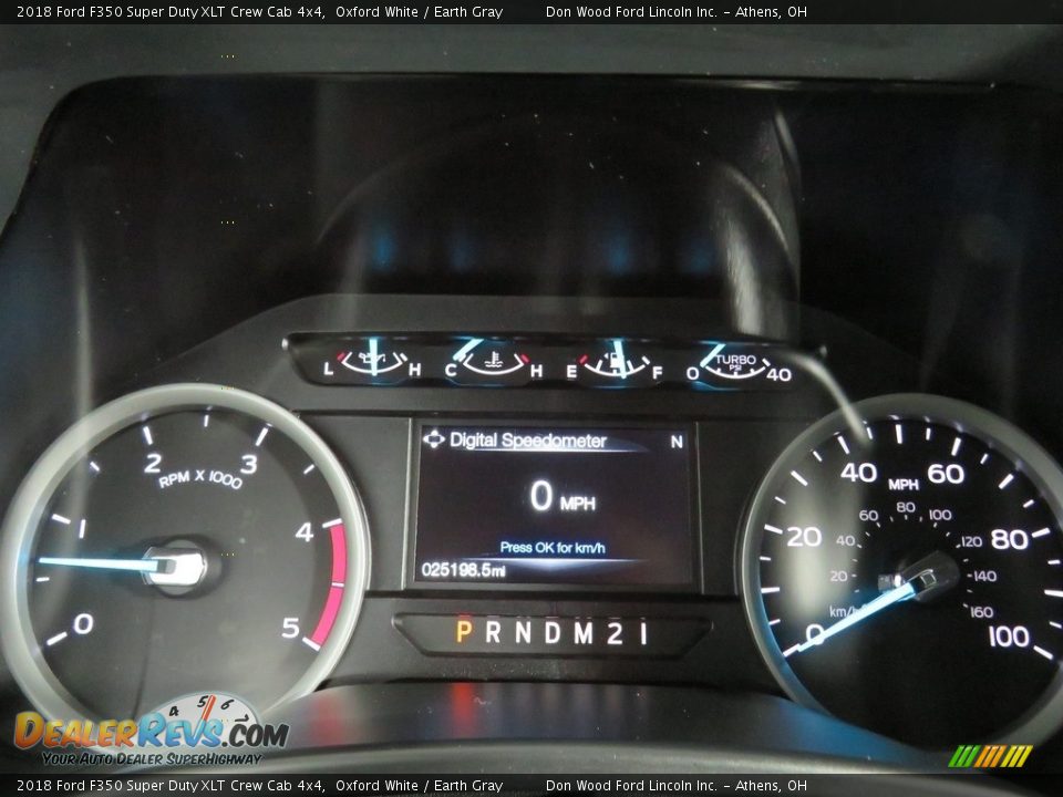 2018 Ford F350 Super Duty XLT Crew Cab 4x4 Oxford White / Earth Gray Photo #12