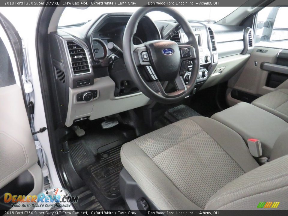 2018 Ford F350 Super Duty XLT Crew Cab 4x4 Oxford White / Earth Gray Photo #21