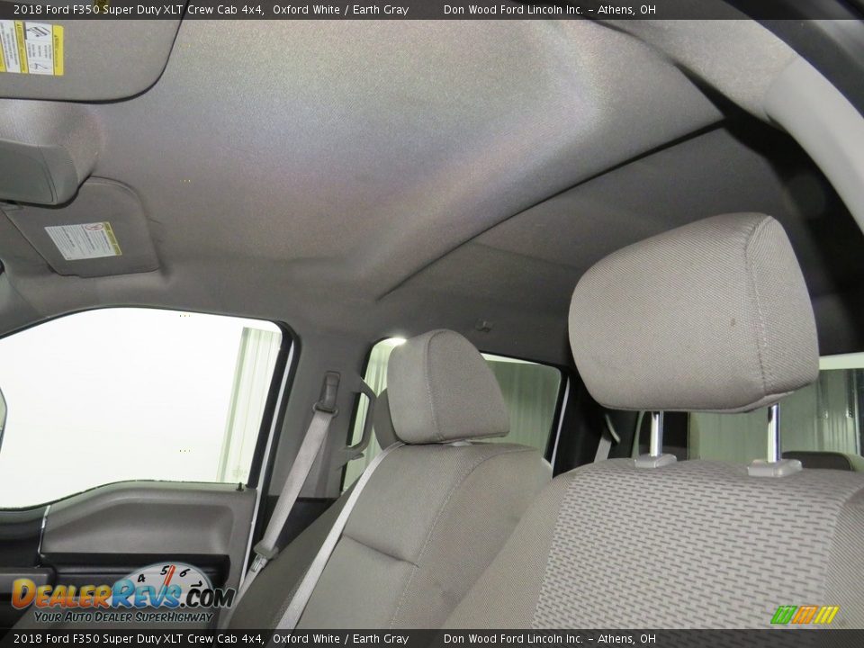 2018 Ford F350 Super Duty XLT Crew Cab 4x4 Oxford White / Earth Gray Photo #22
