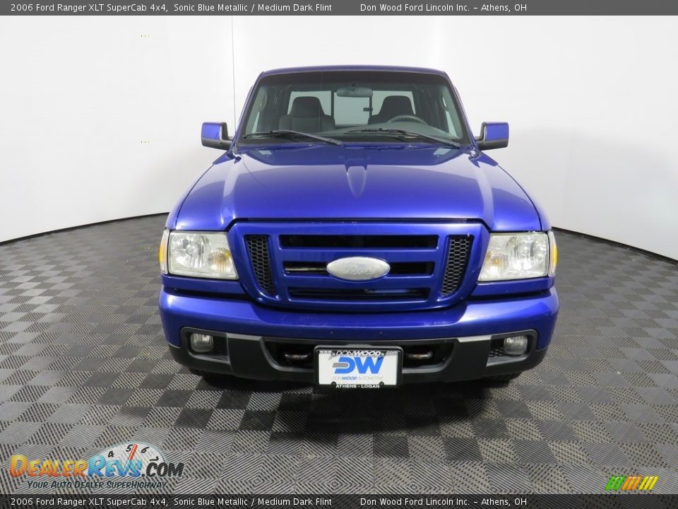 2006 Ford Ranger XLT SuperCab 4x4 Sonic Blue Metallic / Medium Dark Flint Photo #3