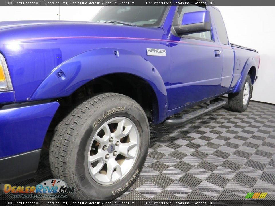 2006 Ford Ranger XLT SuperCab 4x4 Sonic Blue Metallic / Medium Dark Flint Photo #6