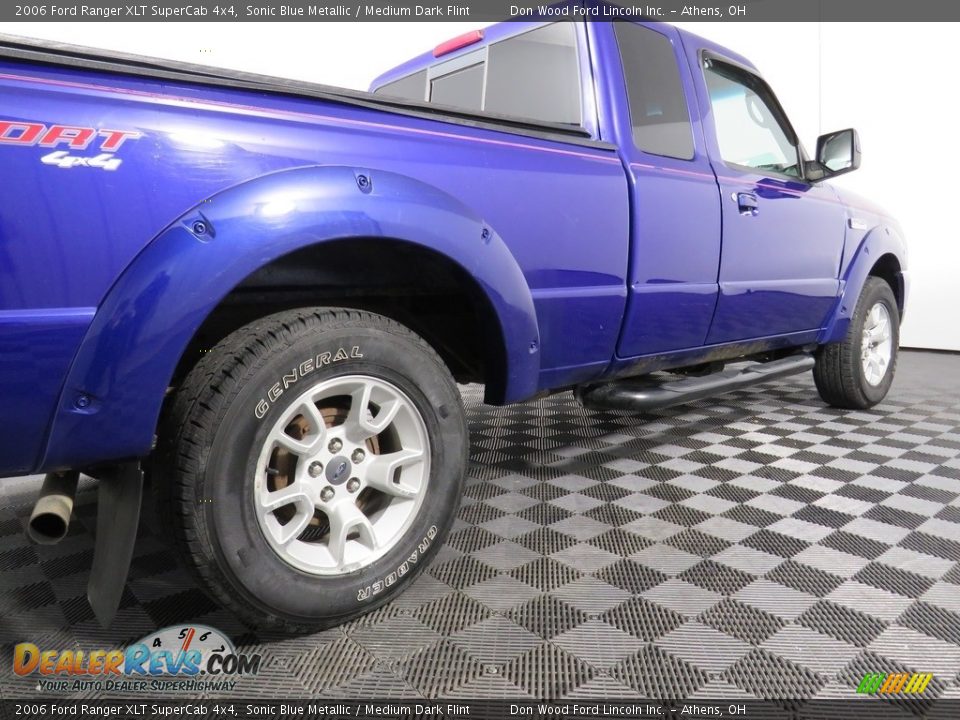 2006 Ford Ranger XLT SuperCab 4x4 Sonic Blue Metallic / Medium Dark Flint Photo #7