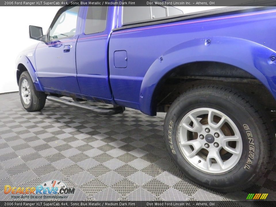 2006 Ford Ranger XLT SuperCab 4x4 Sonic Blue Metallic / Medium Dark Flint Photo #8