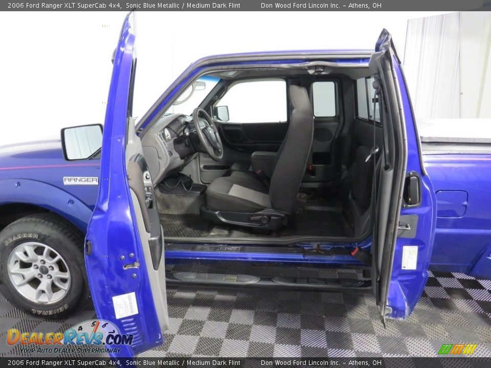 2006 Ford Ranger XLT SuperCab 4x4 Sonic Blue Metallic / Medium Dark Flint Photo #10