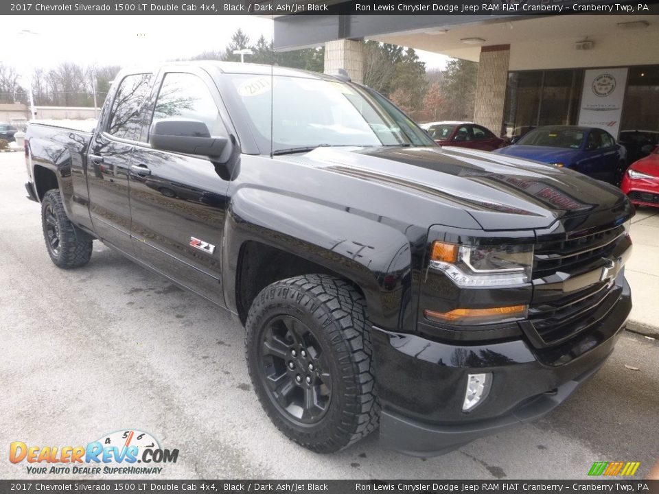 2017 Chevrolet Silverado 1500 LT Double Cab 4x4 Black / Dark Ash/Jet Black Photo #3