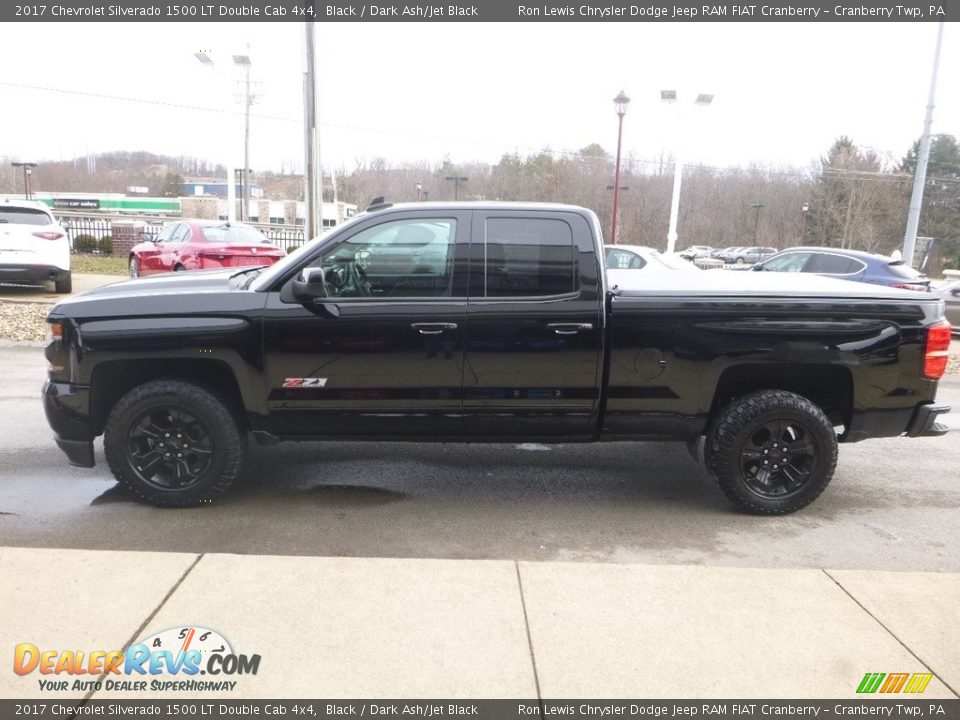 2017 Chevrolet Silverado 1500 LT Double Cab 4x4 Black / Dark Ash/Jet Black Photo #6