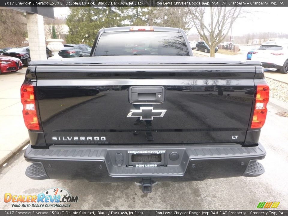 2017 Chevrolet Silverado 1500 LT Double Cab 4x4 Black / Dark Ash/Jet Black Photo #8