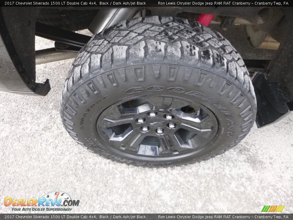 2017 Chevrolet Silverado 1500 LT Double Cab 4x4 Black / Dark Ash/Jet Black Photo #9