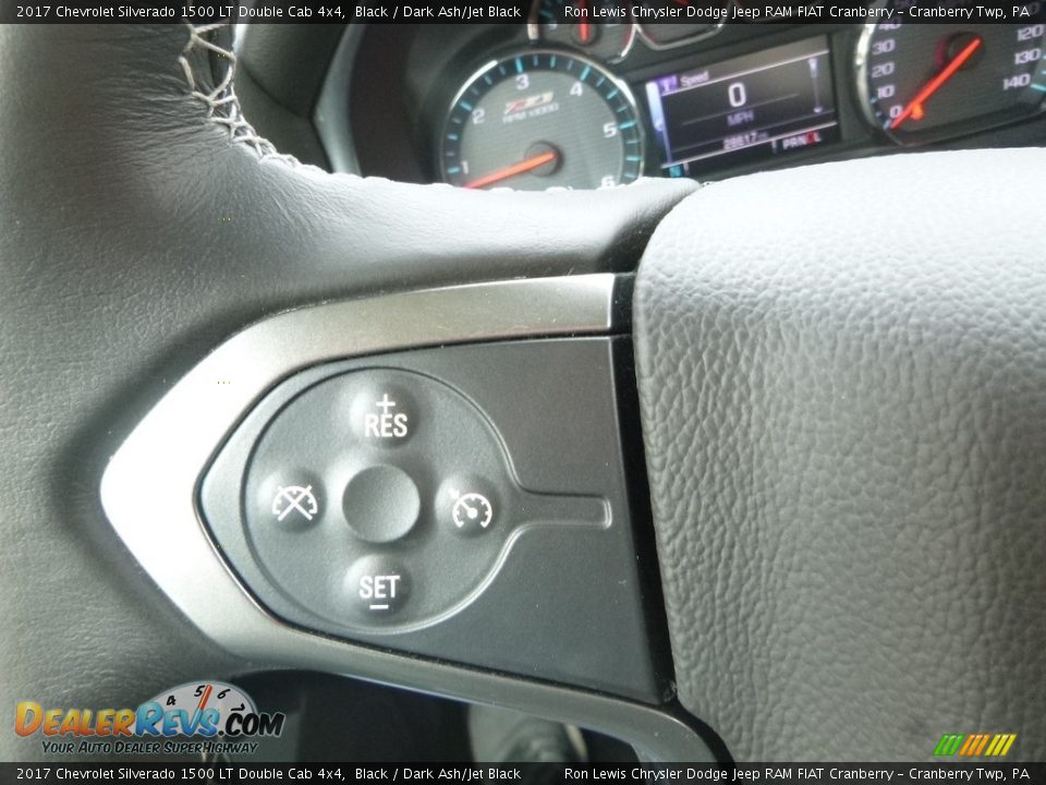 2017 Chevrolet Silverado 1500 LT Double Cab 4x4 Black / Dark Ash/Jet Black Photo #19