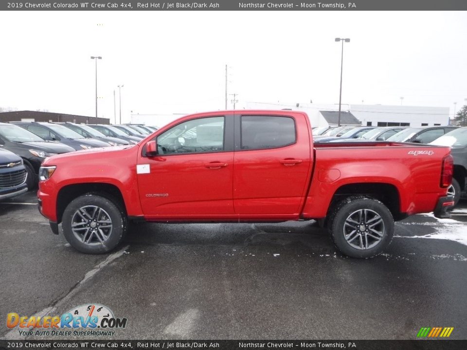 2019 Chevrolet Colorado WT Crew Cab 4x4 Red Hot / Jet Black/Dark Ash Photo #2