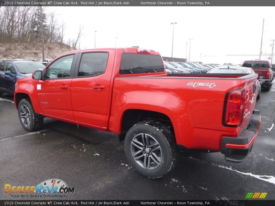 2019 Chevrolet Colorado WT Crew Cab 4x4 Red Hot / Jet Black/Dark Ash Photo #3