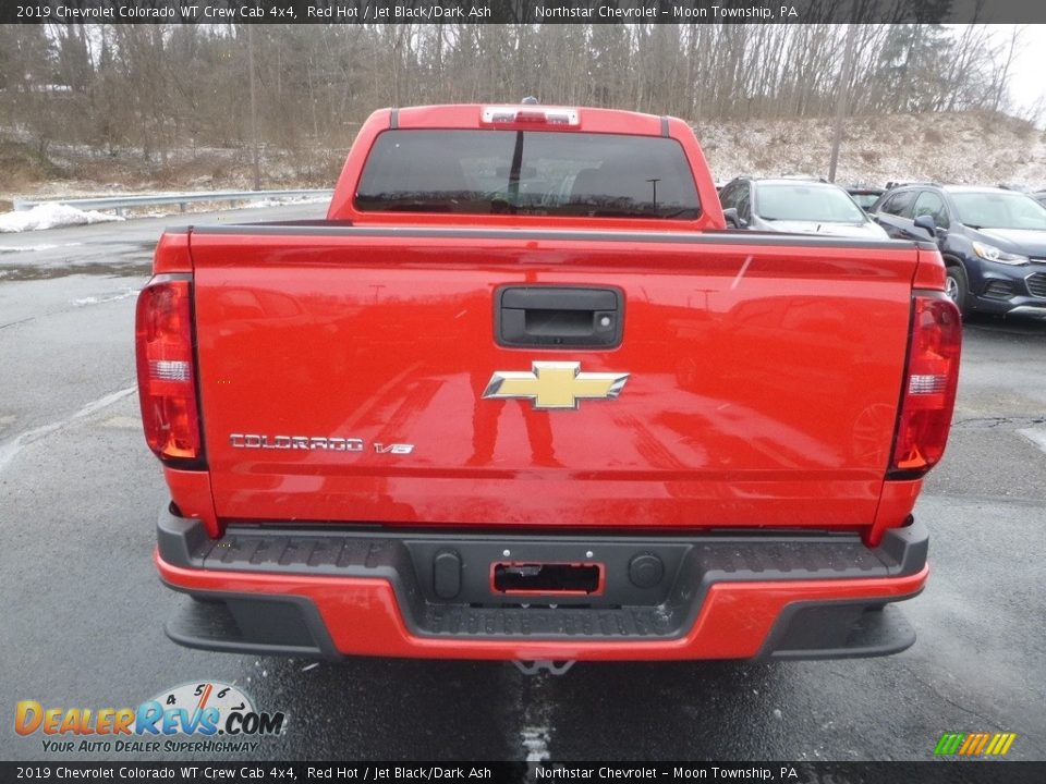 2019 Chevrolet Colorado WT Crew Cab 4x4 Red Hot / Jet Black/Dark Ash Photo #4
