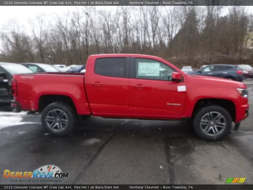 2019 Chevrolet Colorado WT Crew Cab 4x4 Red Hot / Jet Black/Dark Ash Photo #6