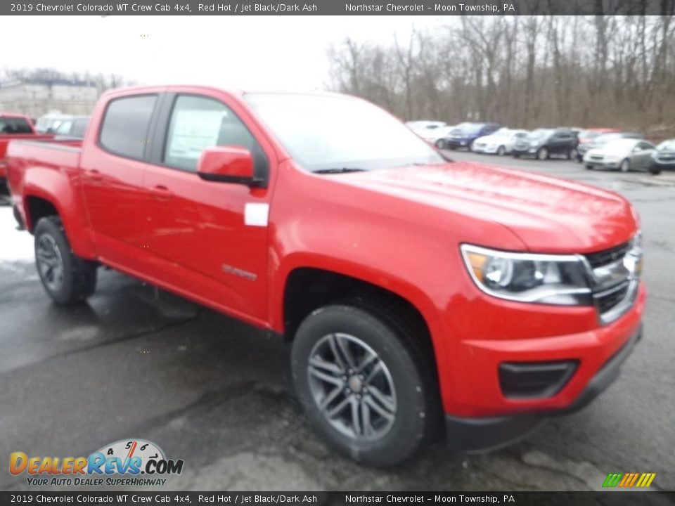 2019 Chevrolet Colorado WT Crew Cab 4x4 Red Hot / Jet Black/Dark Ash Photo #7