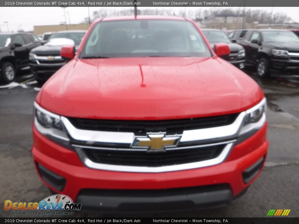 2019 Chevrolet Colorado WT Crew Cab 4x4 Red Hot / Jet Black/Dark Ash Photo #8