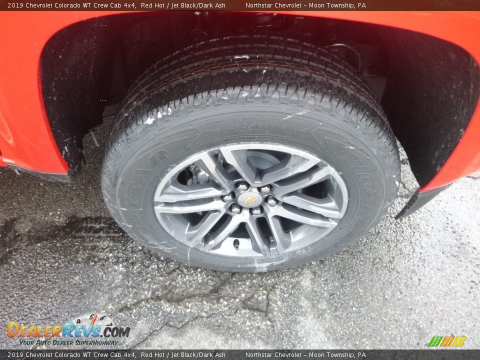 2019 Chevrolet Colorado WT Crew Cab 4x4 Red Hot / Jet Black/Dark Ash Photo #9