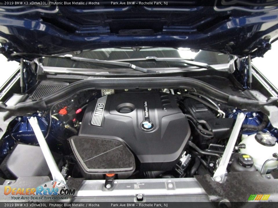2019 BMW X3 xDrive30i Phytonic Blue Metallic / Mocha Photo #29