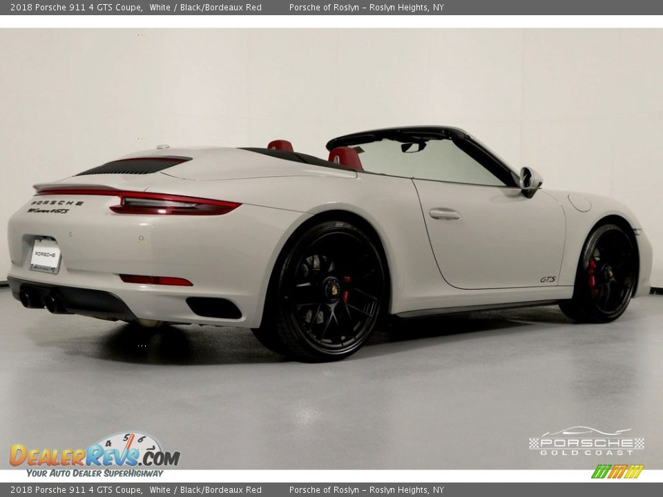 2018 Porsche 911 4 GTS Coupe White / Black/Bordeaux Red Photo #11