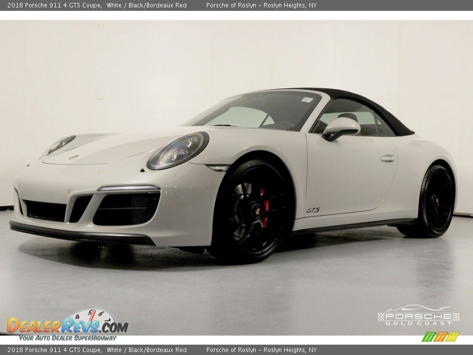 2018 Porsche 911 4 GTS Coupe White / Black/Bordeaux Red Photo #13