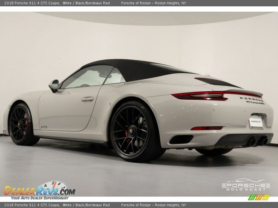 2018 Porsche 911 4 GTS Coupe White / Black/Bordeaux Red Photo #14