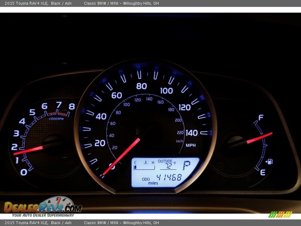 2015 Toyota RAV4 XLE Black / Ash Photo #7