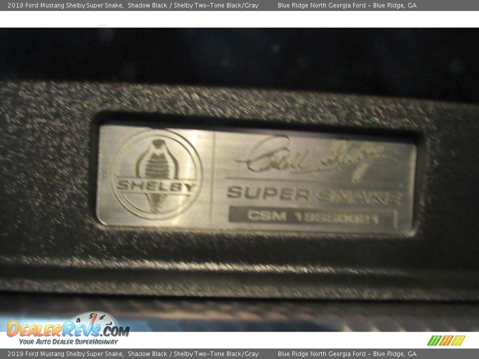 Info Tag of 2019 Ford Mustang Shelby Super Snake Photo #24