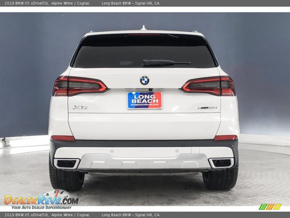 2019 BMW X5 xDrive50i Alpine White / Cognac Photo #3