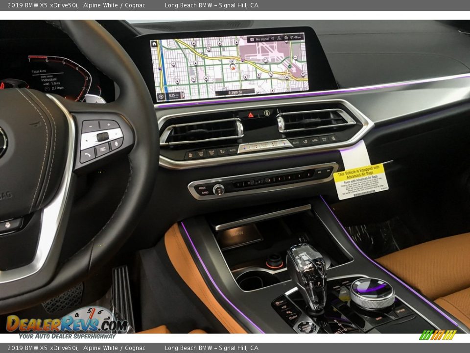 2019 BMW X5 xDrive50i Alpine White / Cognac Photo #6