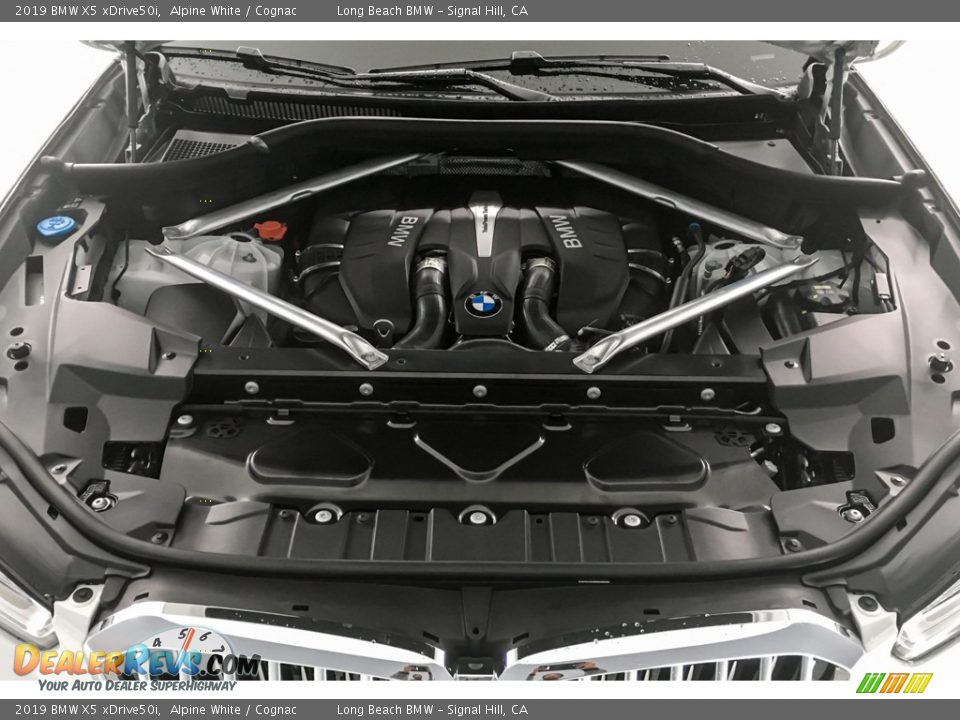 2019 BMW X5 xDrive50i Alpine White / Cognac Photo #8