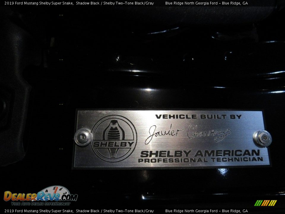 Info Tag of 2019 Ford Mustang Shelby Super Snake Photo #32