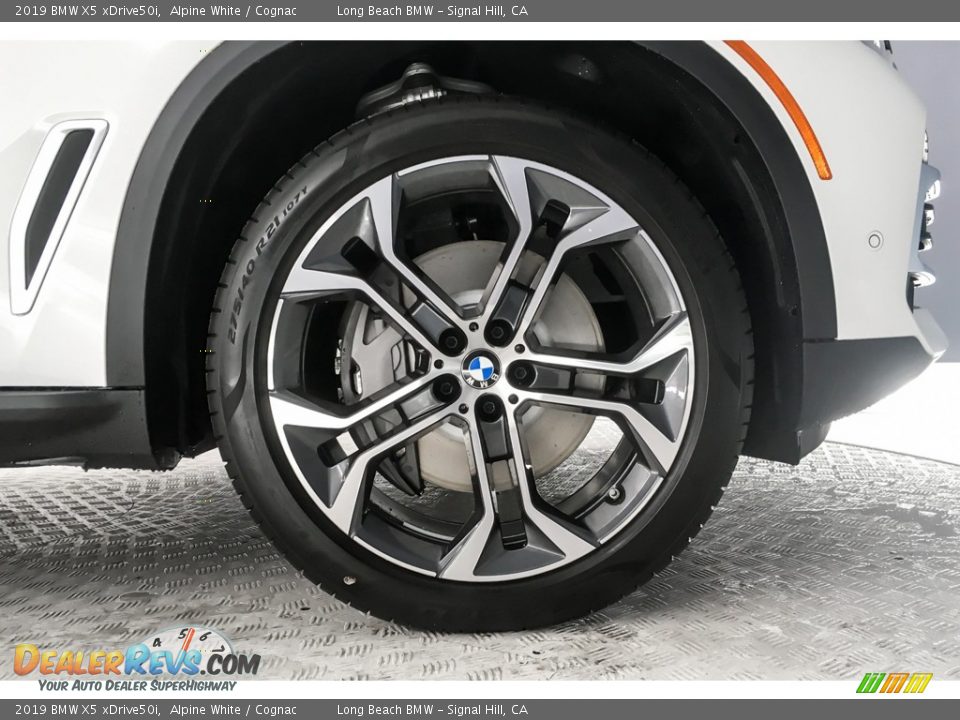 2019 BMW X5 xDrive50i Alpine White / Cognac Photo #9