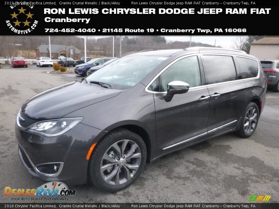 2019 Chrysler Pacifica Limited Granite Crystal Metallic / Black/Alloy Photo #1