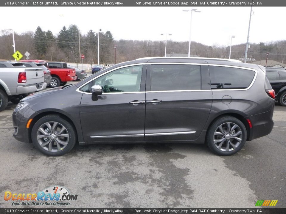 2019 Chrysler Pacifica Limited Granite Crystal Metallic / Black/Alloy Photo #2