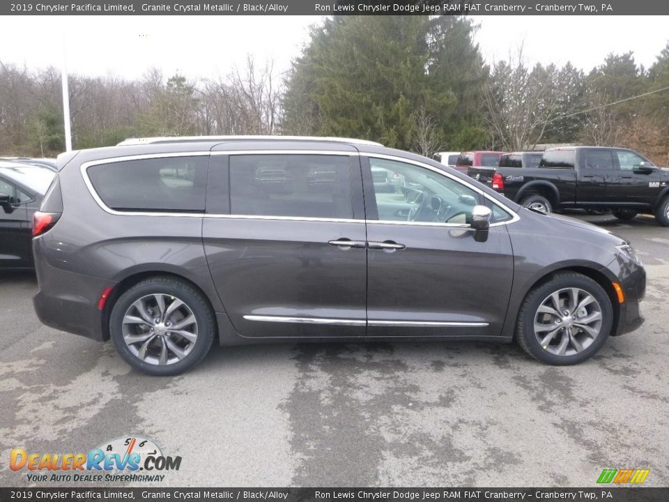 2019 Chrysler Pacifica Limited Granite Crystal Metallic / Black/Alloy Photo #6