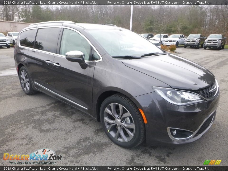 2019 Chrysler Pacifica Limited Granite Crystal Metallic / Black/Alloy Photo #7
