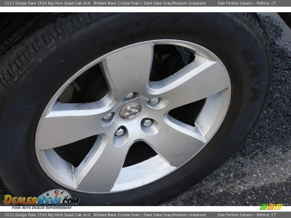 2011 Dodge Ram 1500 Big Horn Quad Cab 4x4 Brilliant Black Crystal Pearl / Dark Slate Gray/Medium Graystone Photo #21