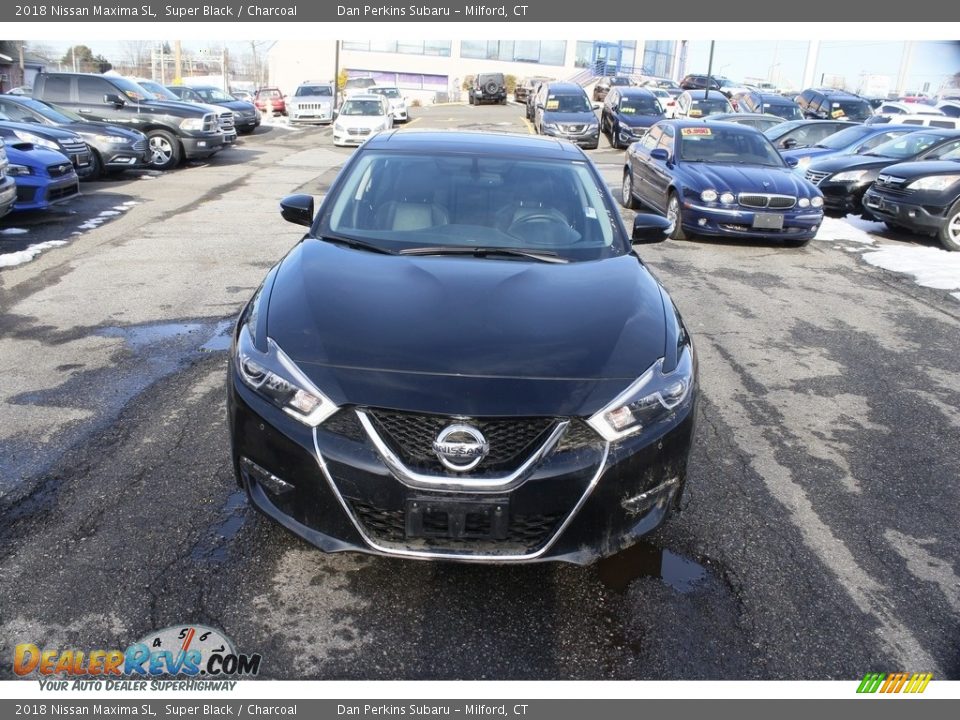 2018 Nissan Maxima SL Super Black / Charcoal Photo #2