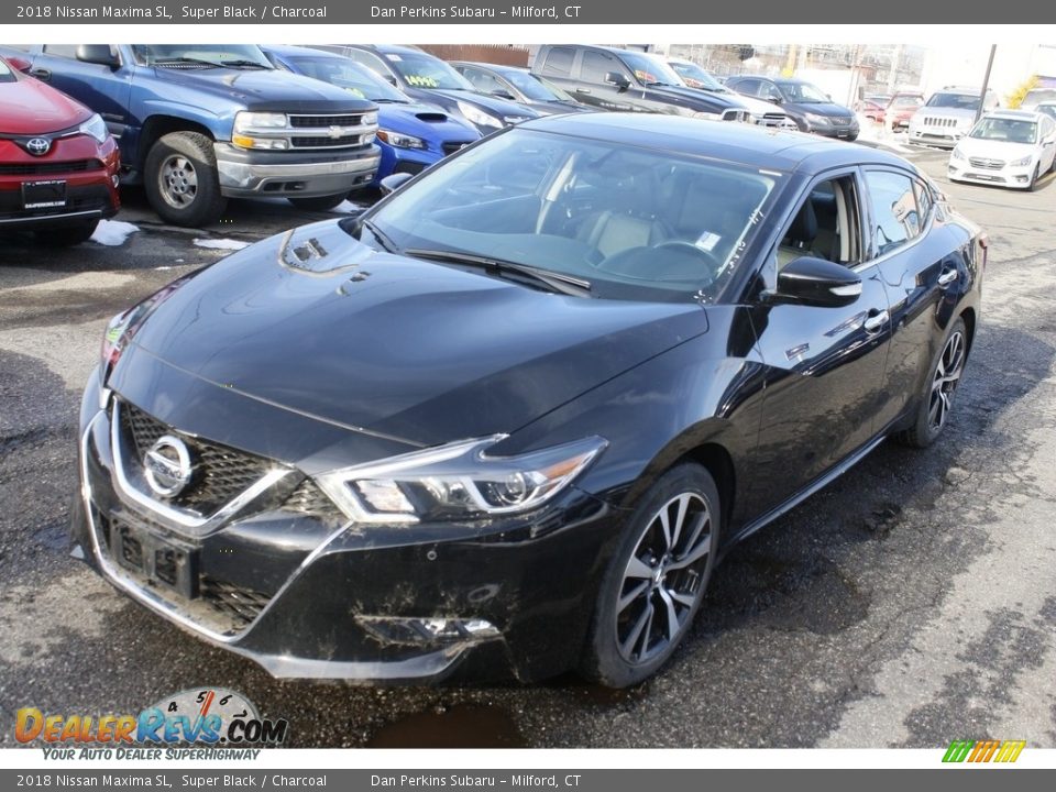 2018 Nissan Maxima SL Super Black / Charcoal Photo #3