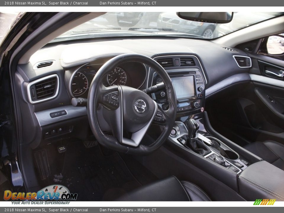 2018 Nissan Maxima SL Super Black / Charcoal Photo #4