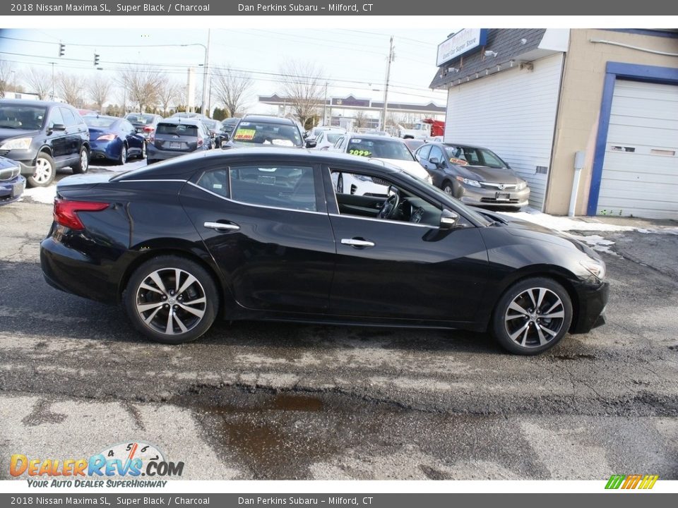 2018 Nissan Maxima SL Super Black / Charcoal Photo #5