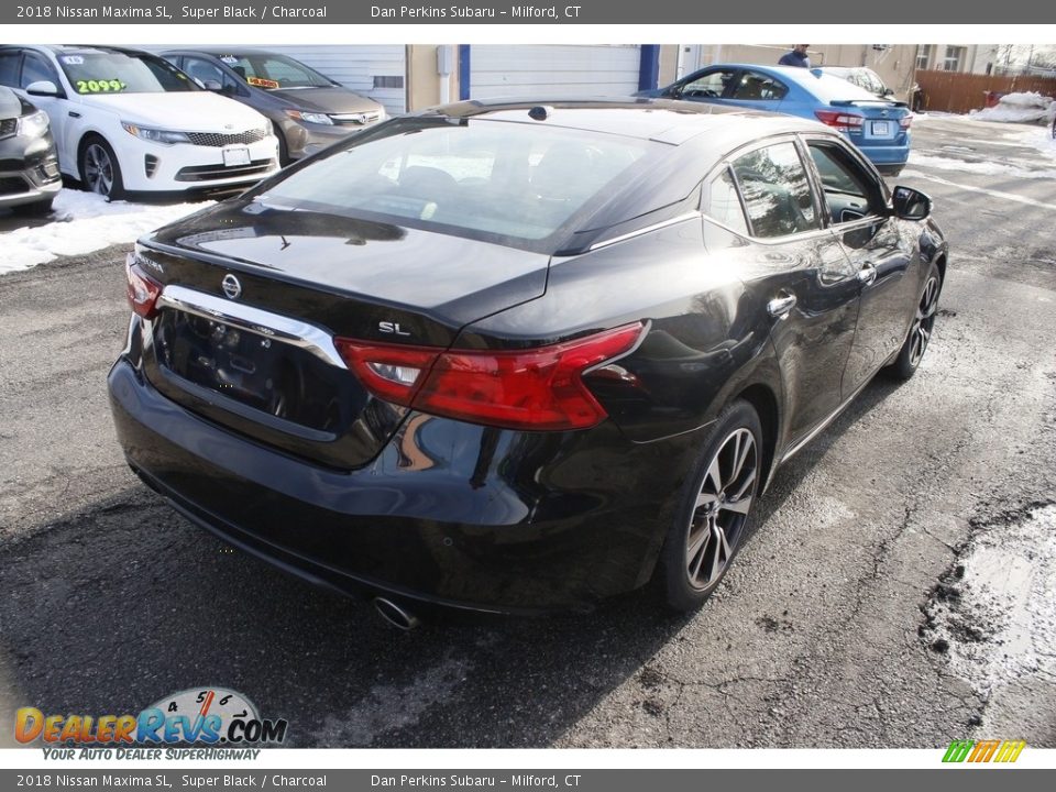 2018 Nissan Maxima SL Super Black / Charcoal Photo #6