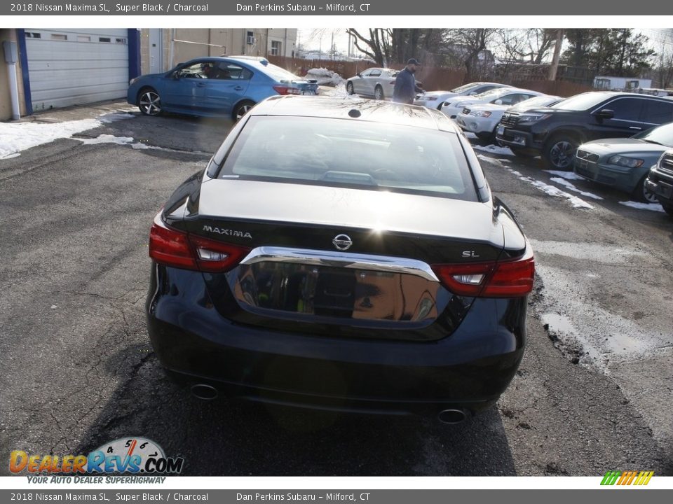 2018 Nissan Maxima SL Super Black / Charcoal Photo #7