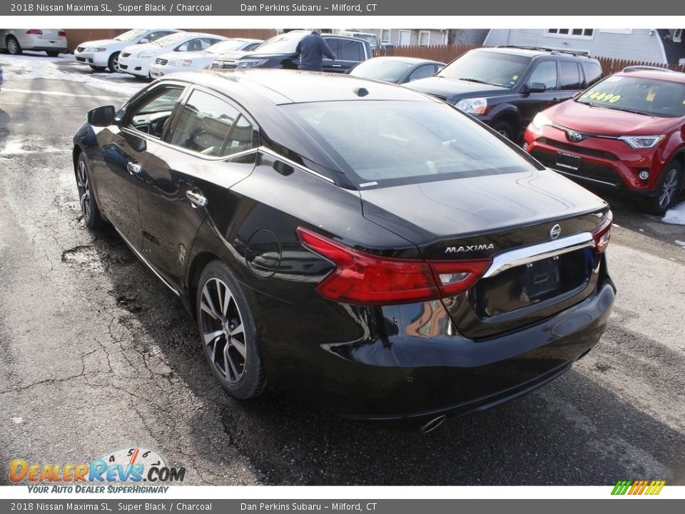2018 Nissan Maxima SL Super Black / Charcoal Photo #10