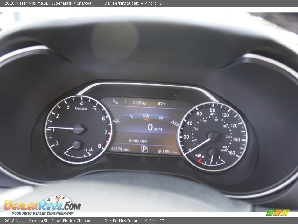 2018 Nissan Maxima SL Super Black / Charcoal Photo #12