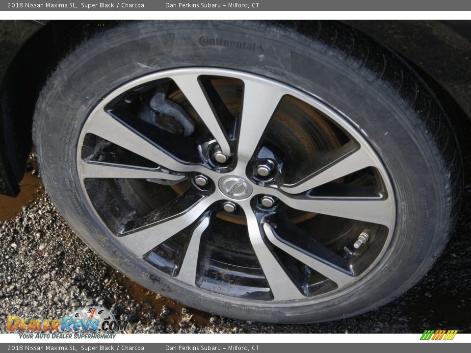 2018 Nissan Maxima SL Super Black / Charcoal Photo #22